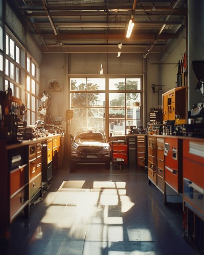 Inside the Master Mechanics workshop